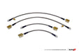 AMS Performance 2009+ Nissan GT-R R35 Alpha Short Route Style Stainless Steel Brake Lines - Premium Brake Line Kits from AMS - Just $155.15! Shop now at WinWithDom INC. - DomTuned